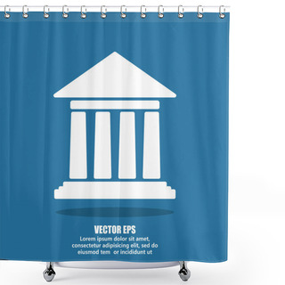 Personality  Historical Building Icon Shower Curtains