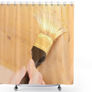 Personality  Painting A Surface Shower Curtains