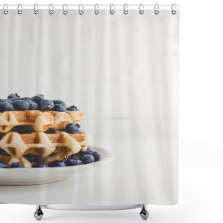 Personality  Belgian Waffles Shower Curtains