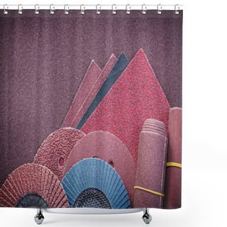 Personality  Heap Of Abrasive Materials  Shower Curtains