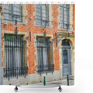 Personality  Belgium, Picturesque Sablon District Of  Brussels Shower Curtains