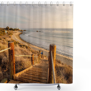 Personality  USA Pacific Coast Landscape Shower Curtains