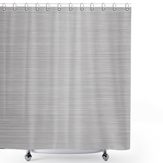 Personality  Seamless Brushed Metal Shower Curtains