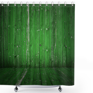 Personality  Old Green Room Shower Curtains