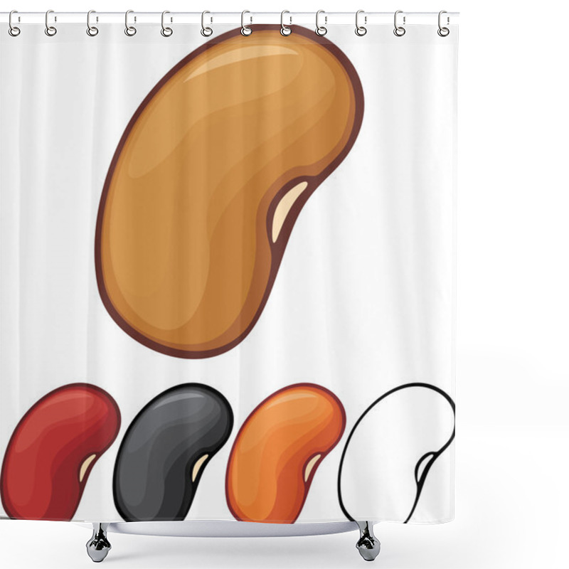 Personality  Beans shower curtains