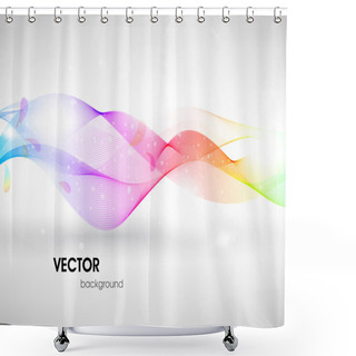 Personality  Vector Illustration Of Soft Colored Abstract Background Shower Curtains