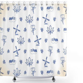 Personality  Dutch Background Shower Curtains