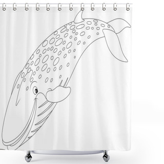 Personality  Whale Shower Curtains