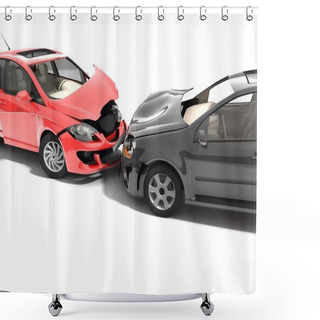 Personality  Car Accident Shower Curtains