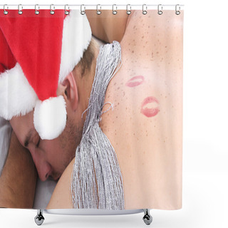 Personality  Christmas Kisses Shower Curtains