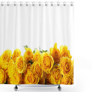 Personality  Yellow Roses Shower Curtains