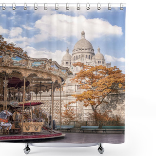 Personality  The Sacre-Coeur Basilica In Montmartre, Paris Shower Curtains