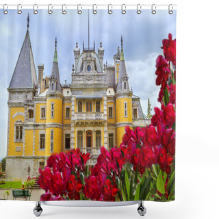 Personality  Ukraine, Crimea, Massandra Palace - The Residence Of The Russian Emperor Alexander III. The Palace Was Built In The Style Of A Castle In Crimea, Near Yalta. Shower Curtains