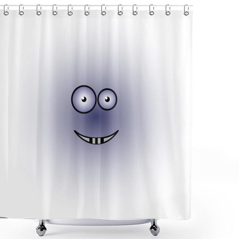 Personality  Funny Happy Monster Background Shower Curtains