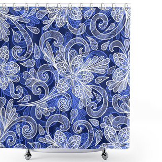 Personality  Seamless Doodle Pattern Shower Curtains