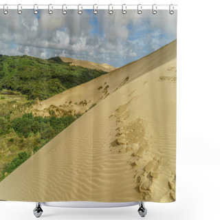Personality  Giant Sand Dunes Shower Curtains