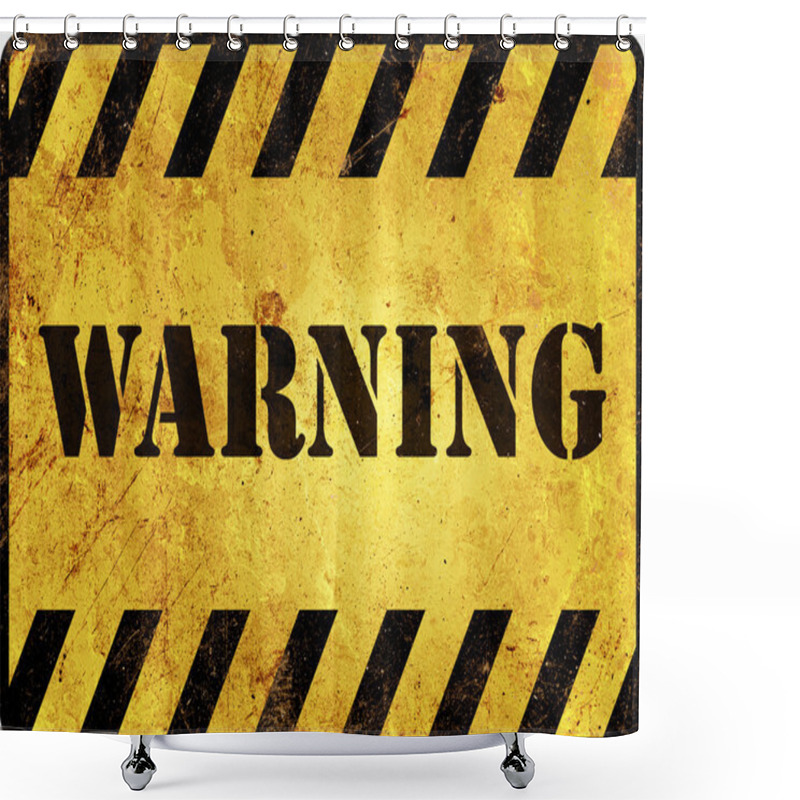 Personality  Warning Sign shower curtains