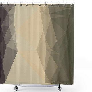 Personality  Minimal And Dark Polygonal Background Shower Curtains