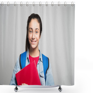 Personality  Teenager Student Holding A Book Shower Curtains