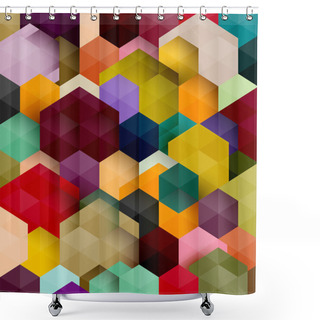 Personality  Abstract Colorful Background Shower Curtains