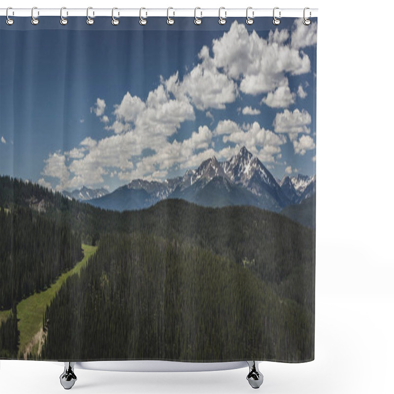 Personality  Mount Of The Holy Cross Panorama Shower Curtains