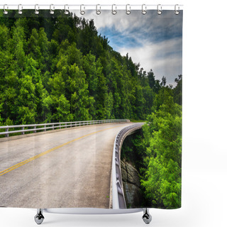 Personality  Bridge On The Blue Ridge Parkway In North Carolina.  Shower Curtains