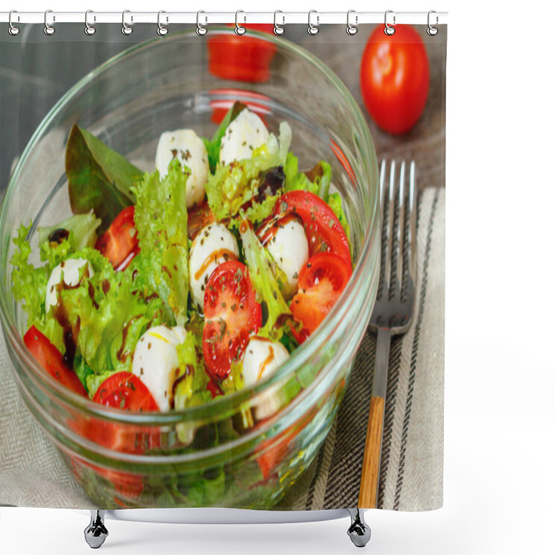 Personality  Salad With Tomatoes, Mozzarella And Chickpeas. Shower Curtains