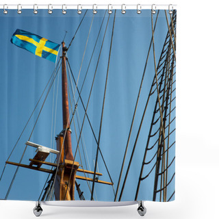 Personality  Ship Mast Shower Curtains