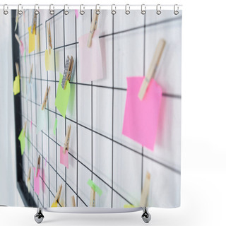 Personality  Empty Colorful Notes Shower Curtains