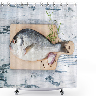 Personality  Fresh Fish. Shower Curtains