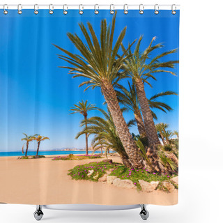 Personality  Aguilas Poniente Beach Murcia In Spain Shower Curtains