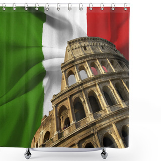 Personality  Italian Flag Shower Curtains