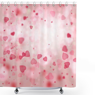 Personality  Valentine Background: Heart Tornado Shower Curtains