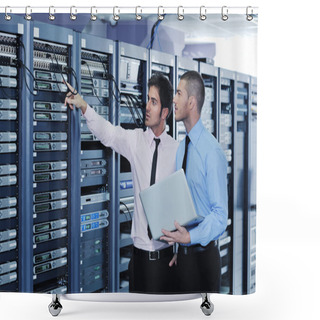 Personality  It Enineers In Network Server Room Shower Curtains