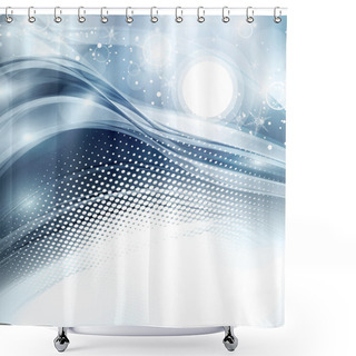Personality  Silver Template Shower Curtains