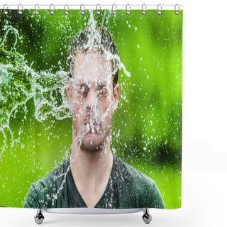 Personality  Young Adult That Got Completely Drenched Shower Curtains