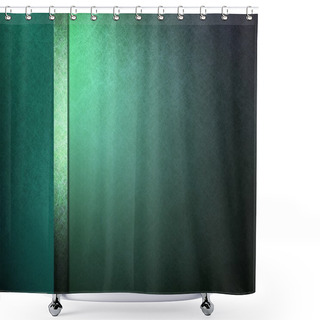 Personality  Blue Green Teal Blackground Shower Curtains