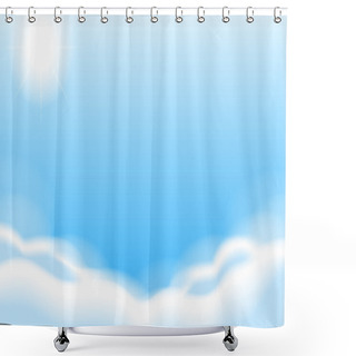 Personality  Blue Sky Shower Curtains