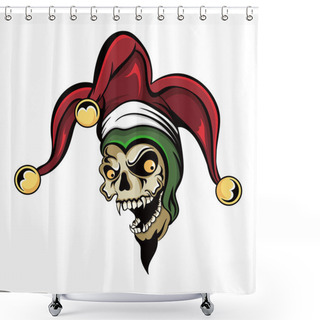 Personality  Joker Vampire Skull Shower Curtains