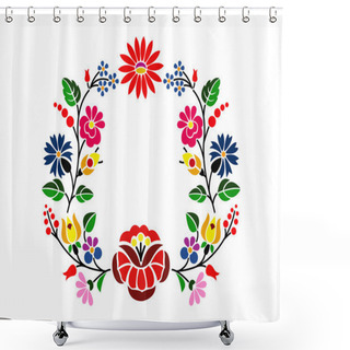 Personality  Kalocsai Pattern Shower Curtains