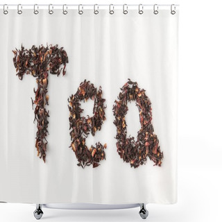 Personality  Tea Lettering Shower Curtains