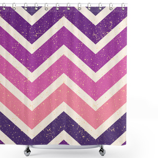 Personality  Seamless Chevron Textured Pattern Background Shower Curtains