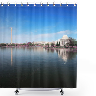 Personality  Washington DC Panorama Shower Curtains