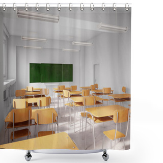 Personality  Old School Classroom Shower Curtains