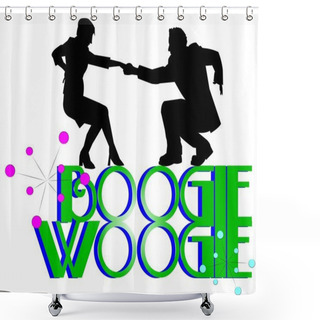 Personality  Boogie Woogie Shower Curtains