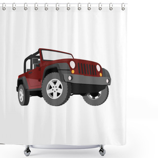 Personality  Convertible, Car, Off-road, Jeep, SUV Shower Curtains