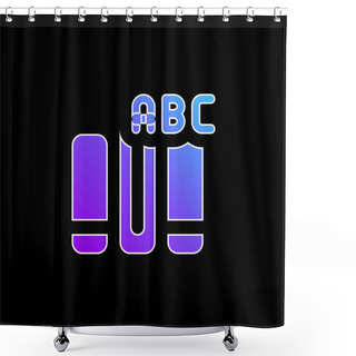 Personality  Book Blue Gradient Vector Icon Shower Curtains