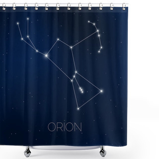 Personality  Orion Constellation In Night Sky Shower Curtains