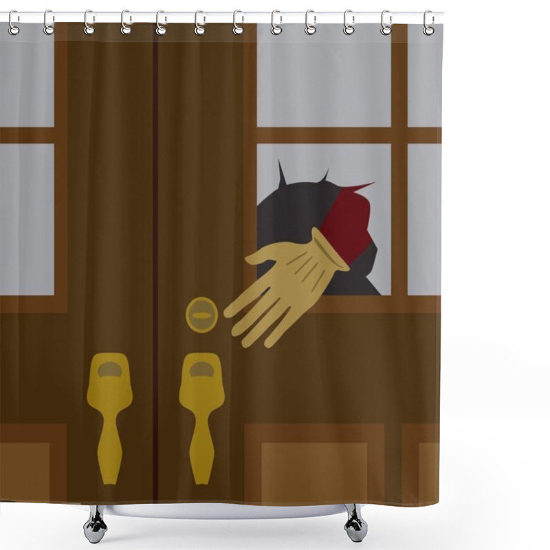 Personality  A Thief In The Night Shower Curtains