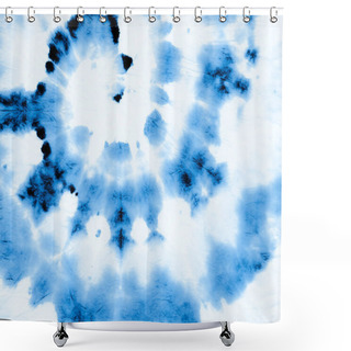 Personality  Indigo Tie Dye. Batik Multi Design. Hippie Spiral  Shower Curtains